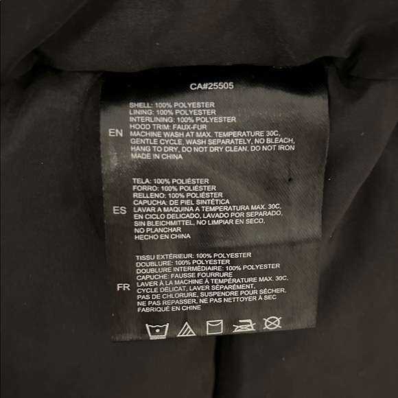 Noize Kristel Black Hooded Parka Winter Coat size S - Picture 10 of 12